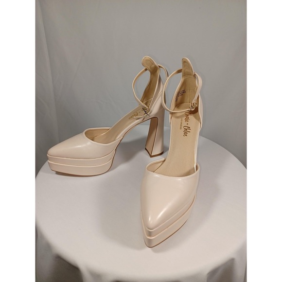 Chase + Chloe Shoes Womens Size 9 Ayla-1 Platform Heels Ankle‎ Strap Dress - Picture 7 of 13